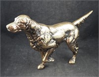 Vintage 15" Solid Brass Irish Setter Statue