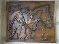 Horse Carving Clock by Simon Gisin Local Artist