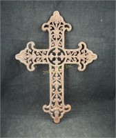 Rare 19th Century 18" Cast Iron Ornamental Cross