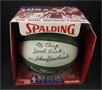 John Havlicek Autographed Nba Spalding Basketball