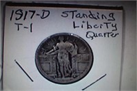 1917d T1 Standing Liberty Quarter
