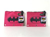 New girls Batman locking binder pouches