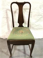 Vintage needlepoint chair excellent