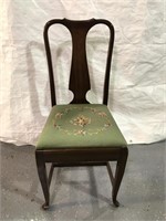 Vintage needlepoint chair excellent