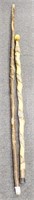 2 AND CARVED WALKING STICKS