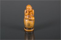 Chinese Hardstone Carved Buddha Seal