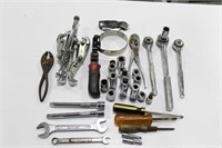 GEAR PULLER, SOCKETS, WRENCHES, ETC.