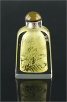Snuff Bottle Painted Inside Signed Ma Shaoxuan