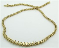 14kt Gold 4.00 ct Diamond Necklace