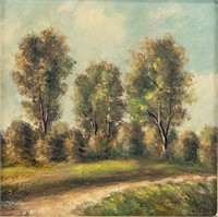 Bernard van Beek 1875-1941 Dutch Oil Landscape