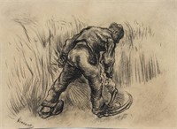 Vincent Van Gogh 1853-1890 Dutch Charcoal Sketch