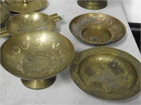 Brass Bowls, Candlesticks, Ashtrays, etc.