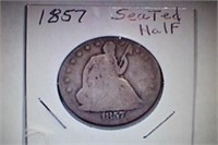 1857 Seated Half Dollar