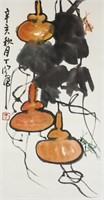 Ding Yanyong 1902-1978 Chinese Watercolour Roll