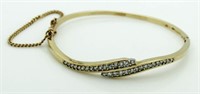 14kt Gold Briliant 2.00 ct Diamond Cuff Bracelet