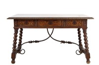 Early 19th c. Spanish inlaid writing desk