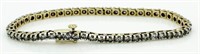 14kt Gold Stunning 5.00 ct Diamond Tennis Bracelet