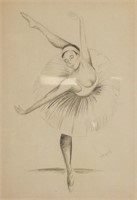 Edgar Degas 1834-1917 Dancer Pencil on Paper