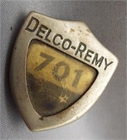 Delco-Remy employee badge.