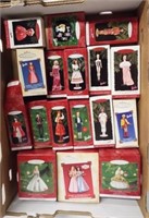 (17) Hallmark Christmas Barbie ornaments of