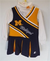 New never used toddler U of M two piece