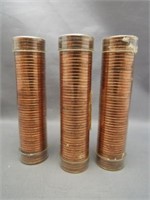 (3) 1959 Canadian UNC penny rolls.