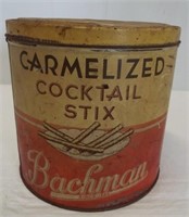 Vintage Bachman Caramelized Cocktail Stix tin.
