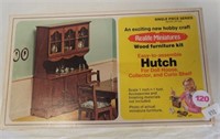 Realife Miniatures wood doll house hutch kit in