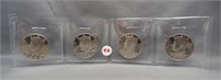 (4) Proof Kennedy half dollars: 1996-S, 1997-S,