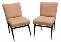 (2) ITALIAN MID-CENTURY MODERN UPHOLSTERED CHAIRS