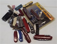 (21) Various pocket knives including multiple