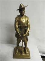 Outstanding Brass Statue of WWI Soldier, 13" T
