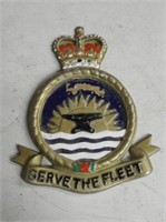 Serve the Fleet Metal Plaque, 6" L
