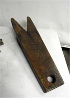 Antique Wood Boot Jack, 16.5" L