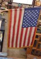 Vtg Cloth U.S Flag