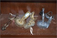 Three Sets of Decorative Spurs