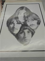 Nice Beatles Etched Print, 16" x 20"