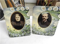 Antique Tin Plate Pictures, 6" x 8"