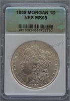 1889 Morgan NES MS-65 Silver $1 Dollar