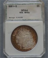1881-S Morgan PCI MS-64 Silver $1 Dollar