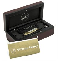 WILLIAM HENRY CUSTOM POCKET KNIFE & ORIGINAL BOX