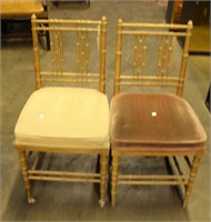 SET OF SIX BAMBOO CHAIRS