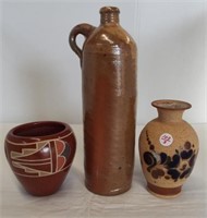 (3) Pottery pieces including