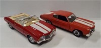 (2) Die cast cars including Ertl 1970 Chevelle SS