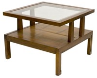 ITALIAN MODERN TWO-TIERED ACCENT TABLE, C. 1970