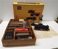 Train items including Marx engine, train set with