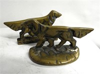 Pair of Antique Brass Book Ends, 5" L