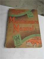 1946 - 48 Chevrolet Maintenance Manual