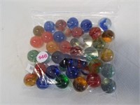 (35+) Marbles. Most are shooters.