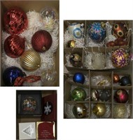 HUGE COLLECTION PAINTED CHRISTMAS TREE ORNAMENTS